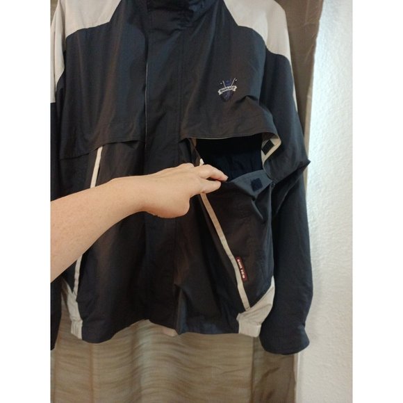 Men's Vintage Sunice Colorblock Windbreaker Jacket Magnetic button Double Cuff L - Picture 3 of 14